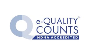 e-Quality Counts NDNA Accredited logo