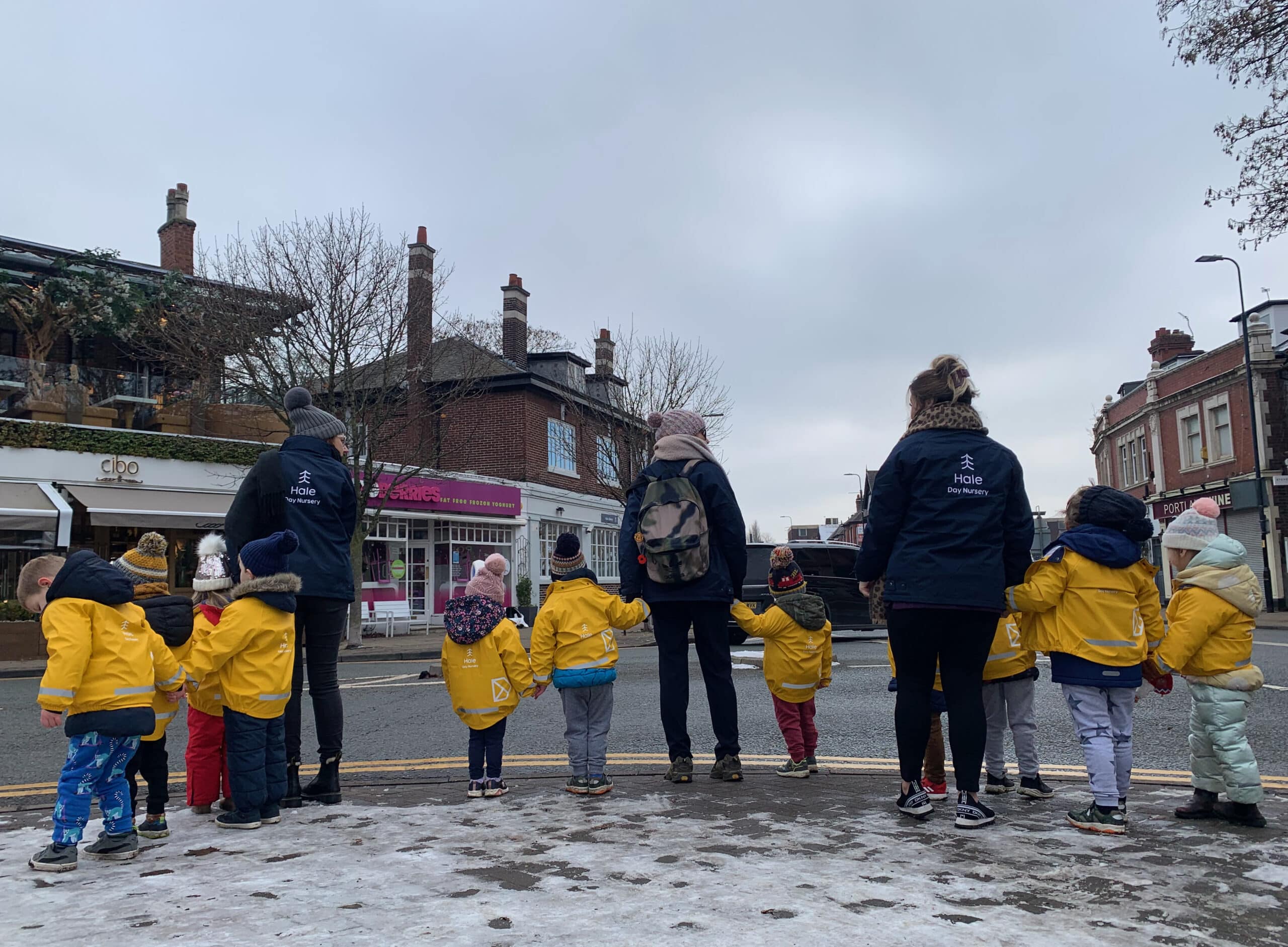 Christmas tree walking home